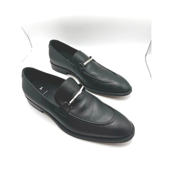 BOSS LEATHER LOAFERS WITH BRANDED HARDWARE MEN’s 9 - Picture 13 of 16